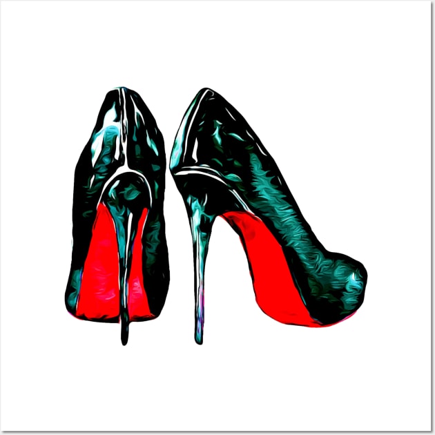 Black high heels Wall Art by RosaliArt